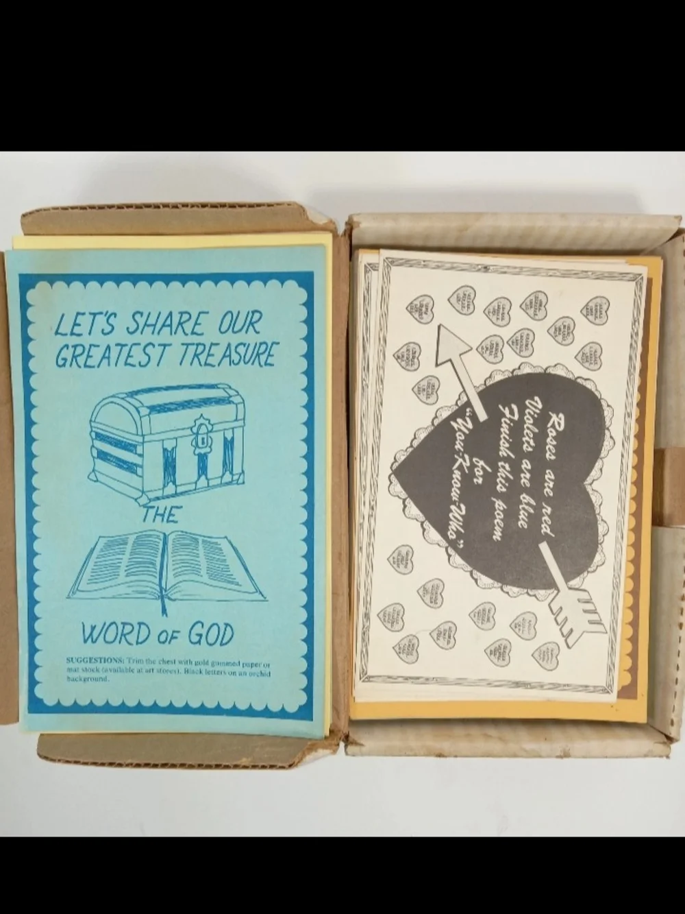 Vintage 96 Bulletin Board Ideas Cards -70s/80s Classroom Display Kit